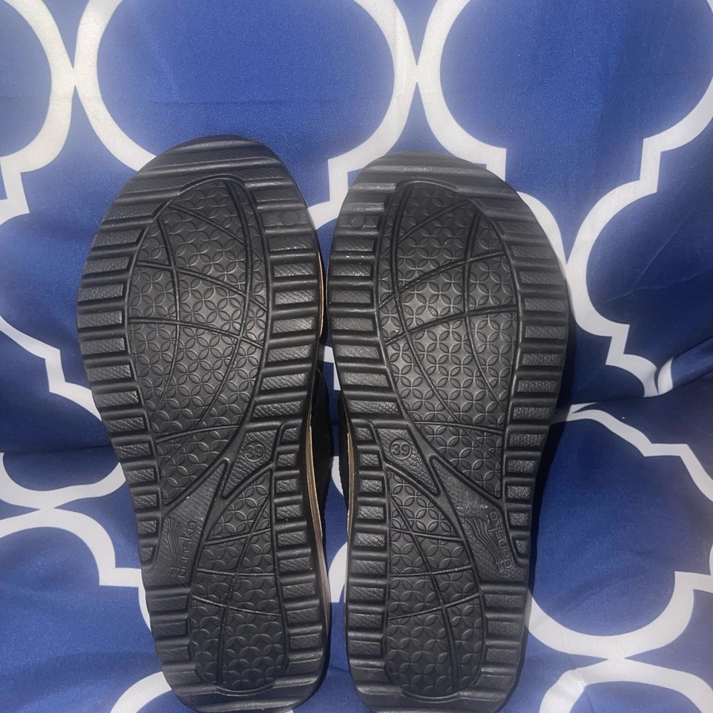 Dansko Black and Gray Women's Sandals - Picture 3 of 7